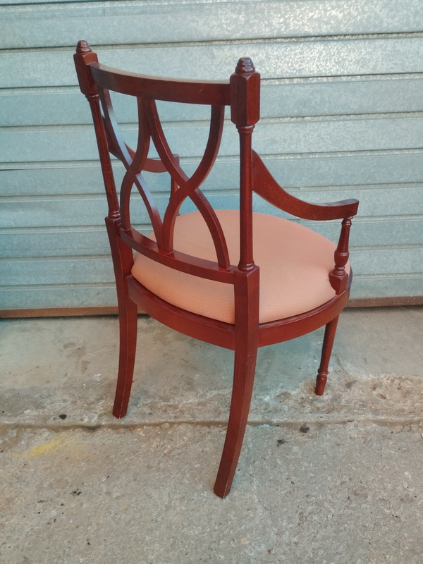 silla butaca madera tela 48x49x48 1u